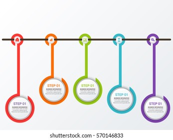 Modern Infographic Process Template Stock Vector (Royalty Free ...