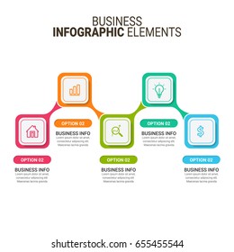Modern Infographic Process Template
