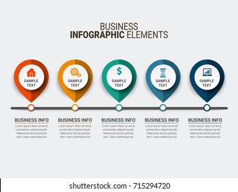 Modern Infographic Process Template