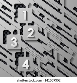 modern infographic, realistic design elements