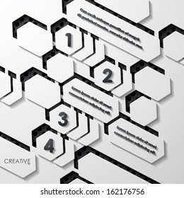 modern infographic, realistic design elements