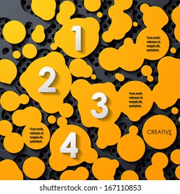 modern infographic, realistic design elements