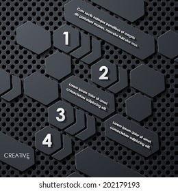 modern infographic, realistic design elements