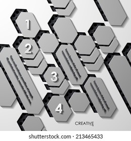 modern infographic, realistic design elements