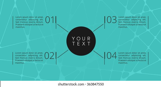 Modern Infographic Report Template | EPS10 Vector