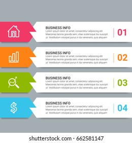 Modern Infographic Ribbons Templates