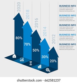 Modern Infographic Ribbons Templates