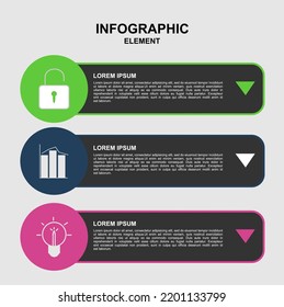 Modern infographic security, graphic, informations symbol for design web profesional