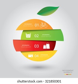 Modern infographic for shopping project