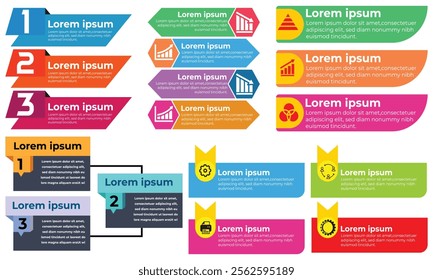 Modern Infographic slides presentation elements template. Business Process and step diagram. Data visualization timeline process infographic.