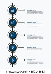 Modern Infographic Target Marketing Concept