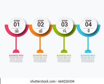 Modern Infographic Target Marketing Concept