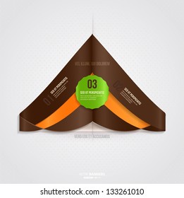 Modern infographic template for business design. Can be used for banners, cards, paper designs, website layouts, diagrams and presentations. Vector eps10 illustration.