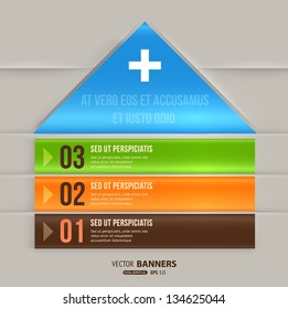 Modern infographic template for business design. Can be used for banners, cards, paper designs, website layouts, diagrams and presentations. Vector eps10 illustration.