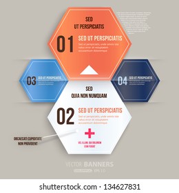 Modern infographic template for business design. Can be used for banners, cards, paper designs, website layouts, diagrams and presentations. Vector eps10 illustration.