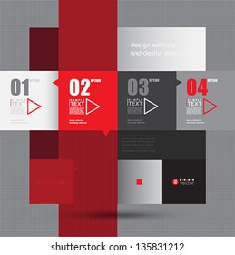 Modern infographic template for business design. Vector eps10 illustration.