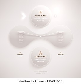 Modern infographic template for business design. Can be used for infographic posters, banners, cards, paper designs, website layouts and web designs, diagrams and presentations. eps10 vector.