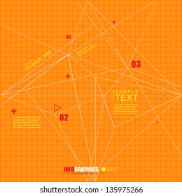 Modern infographic template for business design. Vector eps10 illustration.