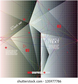 Modern infographic template for business design. Vector eps10 illustration.