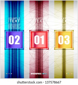 Modern infographic template for business design. Vector eps10 illustration.
