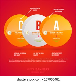 Modern infographic template for business design. Can be used for banners, cards, paper designs, website layouts, diagrams and presentations. Vector eps10 illustration.