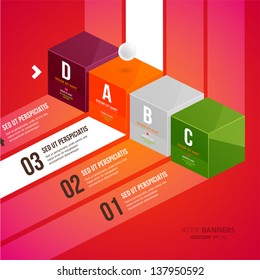 Modern infographic template for business design. Can be used for banners, cards, paper designs, website layouts, diagrams and presentations. Vector eps10 illustration.