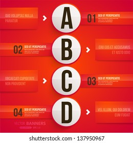 Modern infographic template for business design. Can be used for banners, cards, paper designs, website layouts, diagrams and presentations. Vector eps10 illustration.