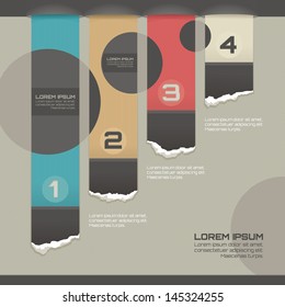 Modern infographic template. Can be used for infographics, web design, workflow layout, diagram, etc.