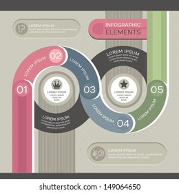 Modern infographic template. Can be used for infographics, web design, workflow layout, diagram, etc.