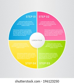 Modern infographic template. Can be used for banners, website templates and designs, infographic posters, brochures, ads, presentations, business, education designs.