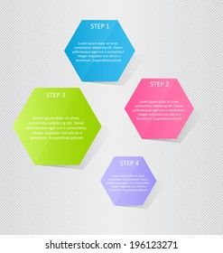 Modern infographic template. Can be used for banners, website templates and designs, infographic posters, brochures, ads, presentations, business, education designs.