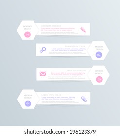 Modern infographic template. Can be used for banners, website templates and designs, infographic posters, brochures, ads, presentations, business, education designs. 