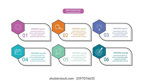 Modern infographic template. Creative circle element design with icons. Business concept with 3 options