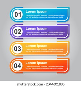 Diseño de plantilla Infográfica Moderna EPS 10 Vector 