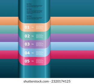 Modern infographic template design vector for web design, UI apps, business presentation, workflow layout, diagram, annual report.