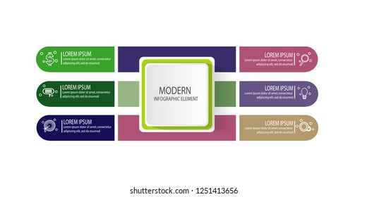 modern infographic template element