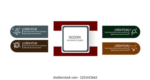 modern infographic template element