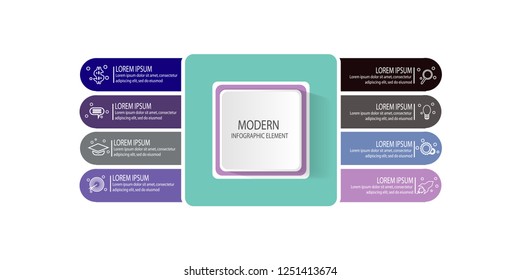 modern infographic template element