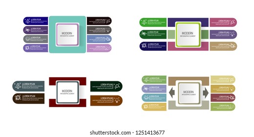 modern infographic template element