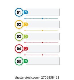 Modelo infográfico moderno com dez etapas ou opções numeradas, perfeito para apresentações, planos de negócios ou conteúdo educacional. Design limpo para fácil personalização.