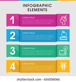 Modern infographic template with icons includes luggage weight, ant. can be used for presentation, diagram, annual report, web design.