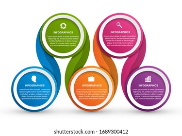 Modern infographic template. Infographics for business presentations or information banner. 