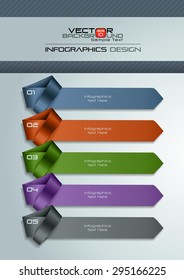 Modern Infographic Template with Necktie Background, Vector Illustration