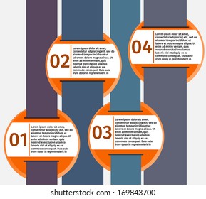 Modern infographic template with numbers. can be used for infographics