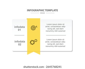 Template infographique moderne avec conception papier et ligne pour l'entreprise et webdesign 
