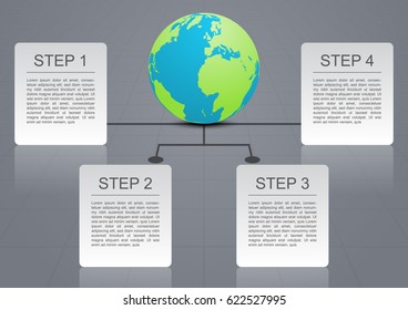 Modern infographic template some Elements of this image furnished by NASA