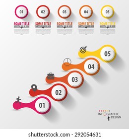 Modern infographic template. Timeline concept. Vector