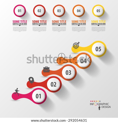 Modern infographic template. Timeline concept. Vector