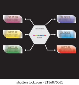 Modern infographic template. Vector business template for presentations.