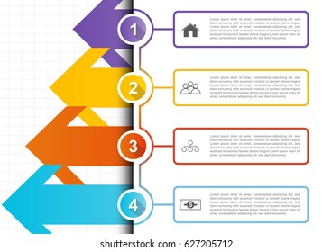 Modern infographic template vector illustration
